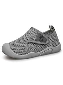 1 双婴儿学步鞋，柔软透气防滑婴儿网球鞋