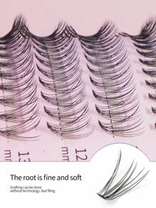 MAANGE Bộ 200/220/400 sợi mi giả, độ dày 10D/20D/30D/40D/60D, tự nhiên và mềm mại, mi giả tự làm, độ dài hỗn hợp 10-14mm, mi giả 3D mềm mại như lông chồn, dụng cụ trang điểm hàng ngày và khi đi du lịch. - C - Xem 7