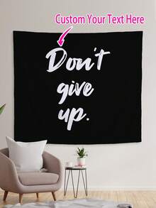 1 件定制文字印刷壁挂毯，结婚纪念日、生日、婚礼、家居装饰的个性化礼物，适用于卧室、公寓、客厅、墙壁艺术、定制挂毯、定制旗帜、房间装饰、挂毯 - 彩色 - 查看 5