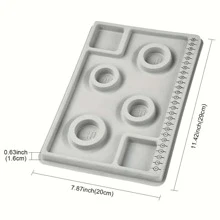 1 szt. Tablica z koralikami, tablice do projektowania bransoletek, DIY Bransoletka naszyjnik projekt dysk Bransoletka koralikowa Tabela rozmiarów tarcza pomiarowa z koralikami do samodzielnego tworzenia biżuterii - profesjonalna jakość, wszechstronne narzędzie do tworzenia, które uwolni Twoją kreatywność
