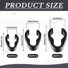 Microphone Accessories10Pcs Mic Cable Clips Flexible ABS Plastic Clips 15/20/25 Mm Universal Microphone Boom Pole Cable Clip Set For Studio Accessories - 25mm - View 4