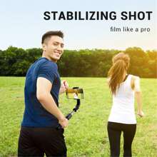 Roreta Mobile Video Stabilizer Bluetooth Selfie Stick Tripod Gimbal Stabilizer cho điện thoại thông minh Live Vertical Shooting Bracket - màu đen - Xem 9