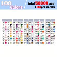 Diamond Painting Rhinestone Kit - 15,000/50,000/100,000 Sparkle Beads In 30/100/200 Colors For Diy Crafts & Art Projects Diamond Painting Kits Diamond Art Kits