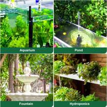 550GPH Submersible Pump 30W Ultra Quiet Fountain Water Pump, 2000L/H, With 7.2ft High Lift, 3 Nozzles, 4.9 Feet Tubing For Aquarium, Fish Tank, Pond, Hydroponics, Statuary