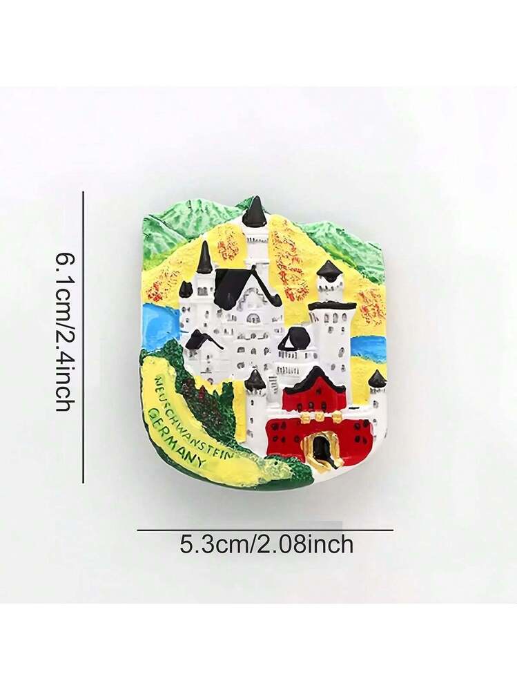 Magnete Collezionabile Magnete Da Frigorifero Souvenir Laredo Cantabria Spagna - Resina Dipinta A Mano, 7,5x4,7 Cm, Decorazione Per Casa E Ufficio Calamita Da Viaggio Laredo