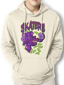 Bear Skaters Money Sweatshirt Kangaroo Blouse IZPJ1 - Màu be - Xem 1