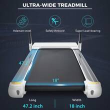 Cinta de correr compacta y portátil; Eléctrica motorizada de 3,5 HP; 14 km/h; Máquina de correr motorizada media de 330 libras; Plegable para gimnasio en casa, fitness, entrenamiento, trote y caminata; Altavoz Bluetooth APP FITIME - Tipo de Enchufe B USA (110-127V) - Ver 4