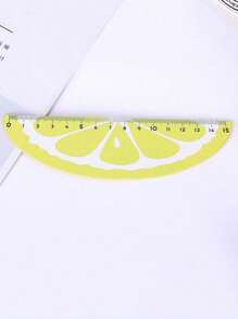 1/4pcs Wooden Ruler, Random Style Measuring Ruler, Creative Fruit Shaped Office Supplies, Teaching Reward Prizes, Birthday Party Decoration Gifts, Back To School And Study Supplies, Student Office Stationery And Study Measurement Tools, 15cm Watermelon Kiwi Lemon Orange Ruler, Cute And Fresh Student Award Drawing Ruler, Essential Straightedge For Mathematics