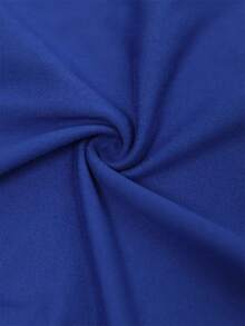 ChicMe Hollow Out Rhinestone Slim Fit Toppar Elegant mode Fritidskläder - Blå - Visa 3