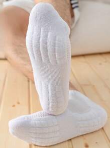 5双男士加厚羊毛中筒袜，适合日常穿着、居家穿着、跑步、健身、篮球等运动，四季皆宜，尤其适合圣诞节和冬季寒冷环境。 - 白色 - 查看 6