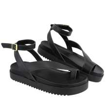 Women's Gladiator Toe Platform Sandal Launch 2025 - màu đen - Xem 3