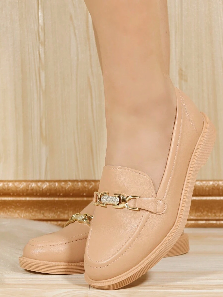 Moleca Shoe Women's Moccasin Buckle Sneaker 5666.109 - Màu be - Xem 1