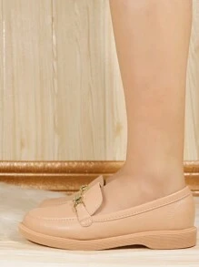 Moleca Shoe Women's Moccasin Buckle Sneaker 5666.109 - Màu be - Xem 2