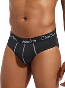 5 piezas Ropa interior sexy de marca para hombres, calzoncillos de poliéster, estilo de moda, cómodo, transpirable, pantis, calzoncillos, slips, suspensor brasileño, suave, de moda