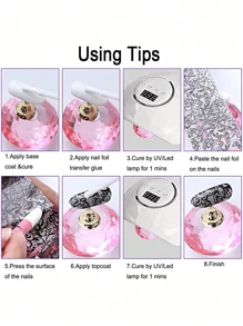 10 rouleaux/boîte Papier transfert de foils de dentelle noire pour ongles. Autocollants d'art pour ongles sexy avec motifs de dentelle et rayures. Décalcomanies pour la décoration des ongles
