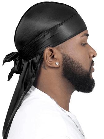Awegeo 1 pièce Durag pour homme en soie, chapeau de pirate, bandeau respirant et confortable pour les sports de plein air