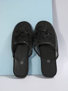 2025年秋季女款透气舒适柔软高腰徒步户外度假徒步休闲运动鞋春夏穆勒鞋 - 黑色 - 查看 6