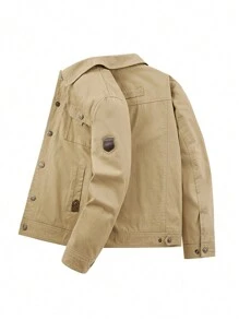 Autumn Men's Washed Jacket, Wind-Resistant Jacket, Warm And Breathable Jacket Outerwear. Suitable For Hiking, Trekking, Outdoor Sports. Ramadan. Christmas Gift.