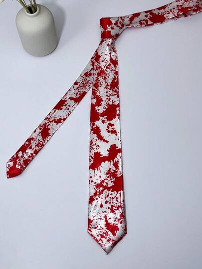 1pc Unisex Party Bloody Handmade NecktieMen Necktie