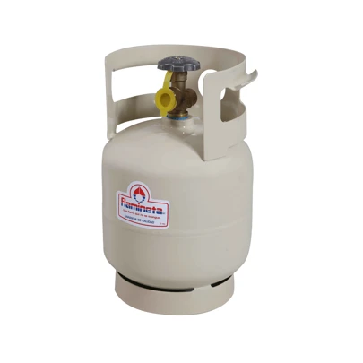 MINI CILINDRO PARA GAS LP 2KG PORTATIL FLAMINETA