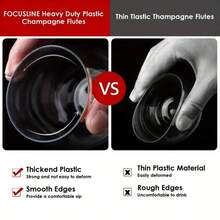 12oz Clear Plastic Party Cup, Reusable Plastic Wine Glass - Clear - View 5