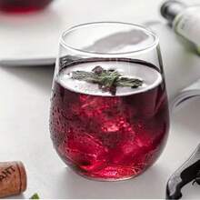 12oz Clear Plastic Party Cup, Reusable Plastic Wine Glass - Clear - View 4