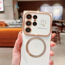1 个 TPU 玫瑰金双心波浪手机壳带支架适用于 Apple iPhone 11/12/13/14/15/16 Pro/Pro Max、S22、S23、S24、Ultra、A14、A15、A24、A25、A34、A35、A54、A55 - 綠色 - 查看 6