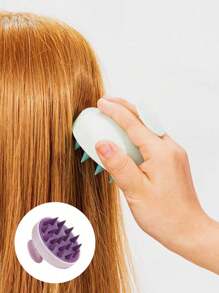 Multi-Functional Hair Comb For Shampooing Body Care For Travel,Outdoor,Sport,Office,School - Purple - View 7