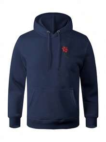 Love Is Clas Flower Jacket Sweatshirt Canguru IZPJ1 - Màu xanh hải quân - Xem 1