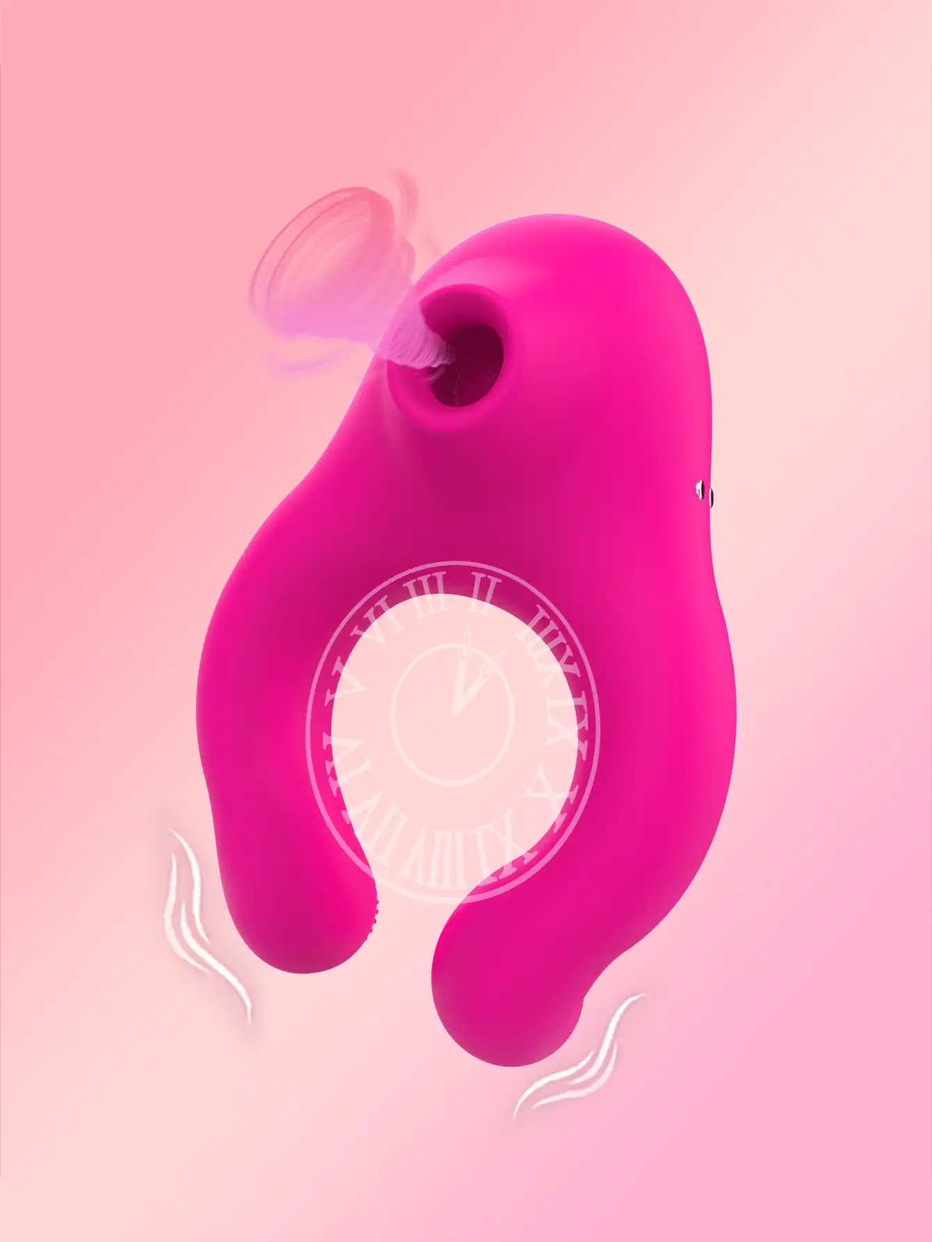 Estimulador de succión del clítoris y pezones, anillo vibrador y de succión integrado, masajeador masculino, juguetes sexuales para parejas, vibrador magnético recargable