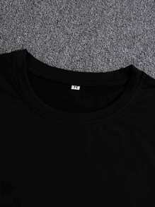 Sidecoat Men's Oversize Shirt Chinese Pink Dragon Print T-Shirt Good Quality - màu đen - Xem 4