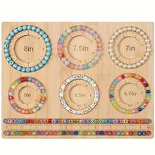 竹串珠板适用于 DIY 珠宝 - 非常适合手镯和项链，是送给女朋友的情人节或新年万圣节、感恩节、圣诞节礼物的理想礼物。