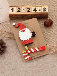 圣诞装饰 2 件圣诞组合发夹，可爱拍照装饰头饰，适合家庭节日聚会和派对礼物 - 彩色 - 查看 6