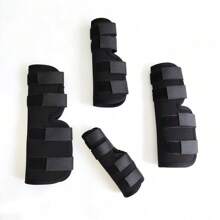 1 Pair Pet Knee Pads, Dog Leg Protector, Injury Protection Adjustable Wrap (2pcs) - Black - View 7