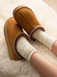 Girls Boys Slippers Kids Slippers House Fuzzy Indoor Outdoor Slipper Warm And Cosy For Little Kid Big Kid - Brown - View 1