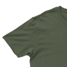 Heavy Training And Anti-Fatigue T-Shirt Cardio Gym Basic Cotton Shirt - 軍綠色 - 查看 2