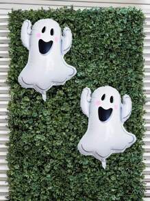 Globos de decoración de Halloween de aluminio con diseños de fantasmas, arañas, casas embrujadas, calaveras, brujas y Navidad - Multicolor - Ver 5