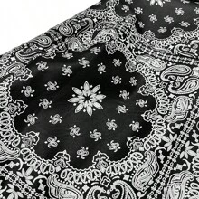Men Zip Up Paisley Print Zipper Pocket PU Leather Biker Jacket Streetwear Fashion Fall Winter Date Night Outfit Keep Warm - 黑色 - 查看 6