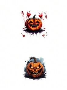 Halloween Pumpkin Stickers Pumpkin Face Stickers Classic Expression Decals For Pumpkins And Squashes For Halloween Party Decoration,Christmas - Halloween Stickers - View 5
