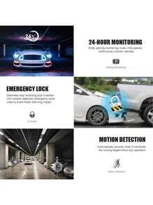 ZKCAMSPY Car Dash Cam 1080P Front Cabin And Rear Car DVR Camera 4" Video Recorder Night Vison G-Sensor Loop Recording 24h Parking Monitor - Black - View 8