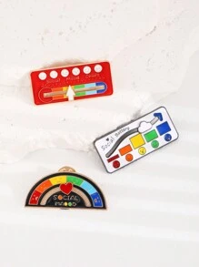 Fashionable Versatile Mood  Expression Badge For Men & Women, Suitable For Daily Wear On Backpacks & Clothes (Random Color) - WM240603 - View 9