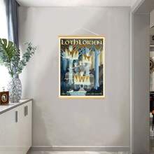 BAEMEFLE Vintage Middle-Earth Travel Poster, Solid Color Pattern, Map Theme, High-Quality Art Print, Suitable For Travelers Home Decor Series - Multicolor - View 26