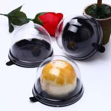 10 件/50 件/套小蛋糕包装盒带透明圆顶盖迷你甜点蛋糕盒透明杯糕点烘焙包装盒婚礼派对礼物圣诞节情人节礼物、糖果巧克力盒用品学校用品食品袋食品盒适用于糖果巧克力饼干等。 - 彩色 - 查看 7