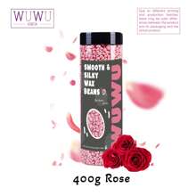 WUWUVISTA Perolizas duras de cera WUWUVISTA 400g (14,11oz) Cera em frasco para depilação Cera para aquecedor indolor para todos os tipos de cabelo//Corpo/Rosto/Perna/Axilas
