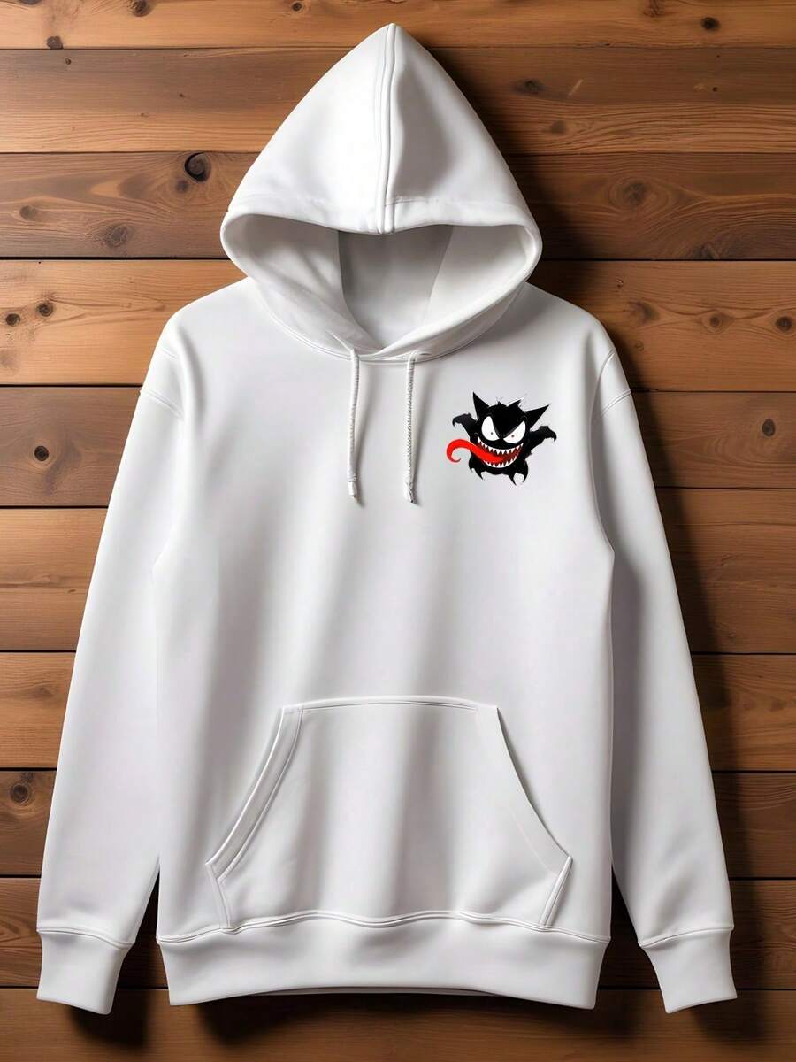 Men's Sweatshirt GengVenom Streetwear Cold Blouse With Premium Flannel Hood - trắng - Xem 1