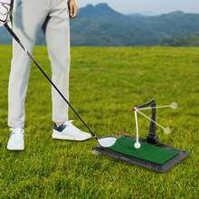 WANLECY Golf Swing & Hitting Trainer Height Adjustable Golf Swing Practice Training Aid - 彩色 - 查看 3