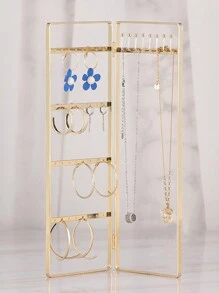 1 件金属项链架，旋转手链钥匙扣展示架，桌面耳环首饰架，适合女士/女孩情人节返校