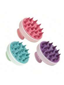 Multi-Functional Hair Comb For Shampooing Body Care For Travel,Outdoor,Sport,Office,School - Purple - View 1