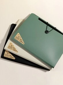 1pc/2PCS 8-Compartment Office Accordion Folder, Document Organizer For Students, Multiple Layers, Subject Classification And Paper Sorting, Portfolio Storage Bag,Back To School,School Supplies - Black - View 1