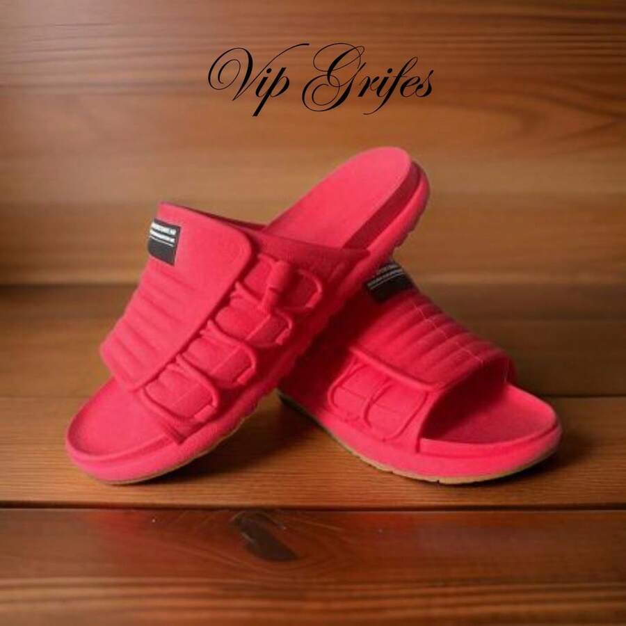 Men's Slide Flip Flops Waterproof Day To Day Sport Resistant - Comfortable - Đỏ - Xem 1